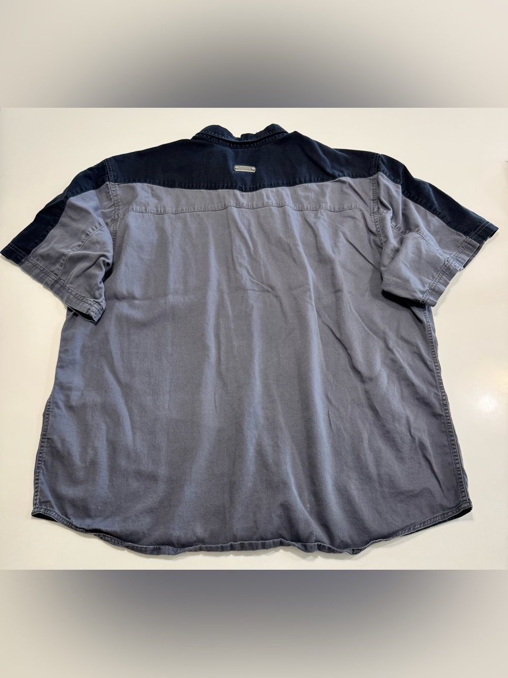 HARLEY DAVIDSON MOTORCYCLES MENS SIZE XXL MECHANICS SHIRT GRAY BLACK COTTON - Picture 2 of 10
